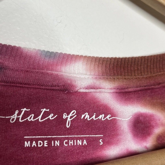State of Mine Be a Nice Human Tie Dye Sweatshirt Women’s Size S Graphic - Picture 6 of 8